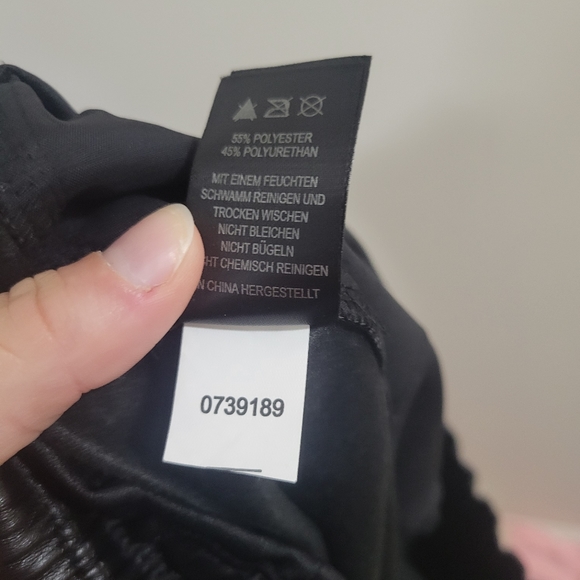 Joie faux leather stretchy straight leg pants net 1X - Picture 5 of 5